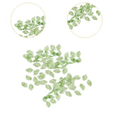 Maxbell 50Pcs Leaf Charms Decor Stylish Loose Beads for DIY Crafts Necklace Bracelet 0.9x1.3 cm Light Green
