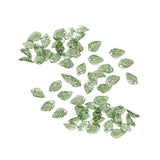 Maxbell 50Pcs Leaf Charms Decor Stylish Loose Beads for DIY Crafts Necklace Bracelet 0.9x1.3 cm Dark Green