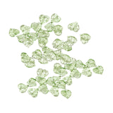 Maxbell 50Pcs Leaf Charms Decor Stylish Loose Beads for DIY Crafts Necklace Bracelet 1.5x1.4 cm Light Green