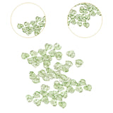 Maxbell 50Pcs Leaf Charms Decor Stylish Loose Beads for DIY Crafts Necklace Bracelet 1.5x1.4 cm Light Green