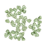 Maxbell 50Pcs Leaf Charms Decor Stylish Loose Beads for DIY Crafts Necklace Bracelet 1.5x1.4 cm Dark Green
