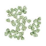 Maxbell 50Pcs Leaf Charms Decor Stylish Loose Beads for DIY Crafts Necklace Bracelet 1.5x1.4 cm Dark Green