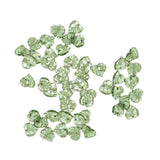 Maxbell 50Pcs Leaf Charms Decor Stylish Loose Beads for DIY Crafts Necklace Bracelet 1.5x1.4 cm Dark Green