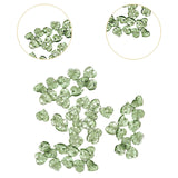 Maxbell 50Pcs Leaf Charms Decor Stylish Loose Beads for DIY Crafts Necklace Bracelet 1.5x1.4 cm Dark Green