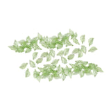 Maxbell 50Pcs Leaf Charms Decor Stylish Loose Beads for DIY Crafts Necklace Bracelet 1.1x1.9 cm Light Green
