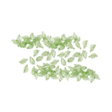 Maxbell 50Pcs Leaf Charms Decor Stylish Loose Beads for DIY Crafts Necklace Bracelet 1.1x1.9 cm Light Green