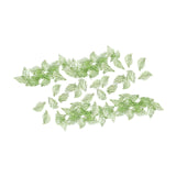 Maxbell 50Pcs Leaf Charms Decor Stylish Loose Beads for DIY Crafts Necklace Bracelet 1.1x1.9 cm Light Green