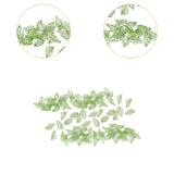 Maxbell 50Pcs Leaf Charms Decor Stylish Loose Beads for DIY Crafts Necklace Bracelet 1.1x1.9 cm Light Green