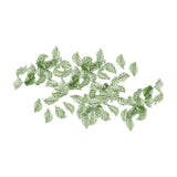 Maxbell 50Pcs Leaf Charms Decor Stylish Loose Beads for DIY Crafts Necklace Bracelet 1.1x1.9 cm Dark Green