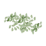 Maxbell 50Pcs Leaf Charms Decor Stylish Loose Beads for DIY Crafts Necklace Bracelet 1.1x1.9 cm Dark Green