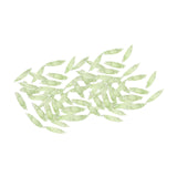 Maxbell 50Pcs Leaf Charms Decor Stylish Loose Beads for DIY Crafts Necklace Bracelet 2.3x0.65 cm Light Green