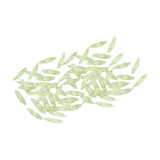 Maxbell 50Pcs Leaf Charms Decor Stylish Loose Beads for DIY Crafts Necklace Bracelet 2.3x0.65 cm Light Green
