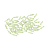 Maxbell 50Pcs Leaf Charms Decor Stylish Loose Beads for DIY Crafts Necklace Bracelet 2.3x0.65 cm Light Green
