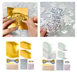 Maxbell Foil Sheet Kit for DIY Crafts Engraving Embossing Multipurpuse 0.07 mm Thick Gold