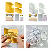 Maxbell Foil Sheet Kit for DIY Crafts Engraving Embossing Multipurpuse 0.07 mm Thick Gold