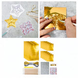 Maxbell Foil Sheet Kit for DIY Crafts Engraving Embossing Multipurpuse 0.07 mm Thick Gold