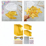Maxbell Foil Sheet Kit for DIY Crafts Engraving Embossing Multipurpuse 0.07 mm Thick Gold