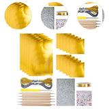 Maxbell Foil Sheet Kit for DIY Crafts Engraving Embossing Multipurpuse 0.07 mm Thick Gold