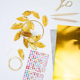 Maxbell Foil Sheet Kit for DIY Crafts Engraving Embossing Multipurpuse 0.07 mm Thick Gold