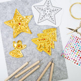Maxbell Foil Sheet Kit for DIY Crafts Engraving Embossing Multipurpuse 0.07 mm Thick Gold