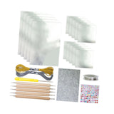 Maxbell Foil Sheet Kit for DIY Crafts Engraving Embossing Multipurpuse 0.07 mm Thick Argent