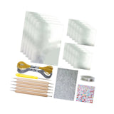 Maxbell Foil Sheet Kit for DIY Crafts Engraving Embossing Multipurpuse 0.07 mm Thick Argent