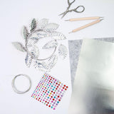 Maxbell Foil Sheet Kit for DIY Crafts Engraving Embossing Multipurpuse 0.07 mm Thick Argent