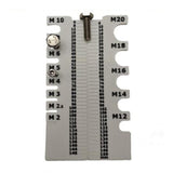 Maxbell Screw Bolt Measuring Tool Mechanical Engineers Plumbers Garage Screw Measure