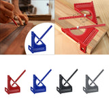 Maxbell 3D Multi Angle Measuring Ruler Measurement for Carpenters Office Enthusiasts Red