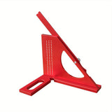 Maxbell 3D Multi Angle Measuring Ruler Measurement for Carpenters Office Enthusiasts Red