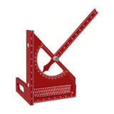 Maxbell 3D Multi Angle Measuring Ruler Measurement for Carpenters Office Enthusiasts Red
