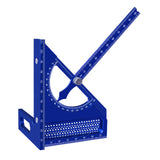 Maxbell 3D Multi Angle Measuring Ruler Measurement for Carpenters Office Enthusiasts Blue