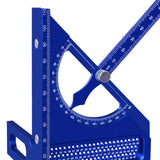 Maxbell 3D Multi Angle Measuring Ruler Measurement for Carpenters Office Enthusiasts Blue