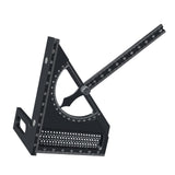 Maxbell 3D Multi Angle Measuring Ruler Measurement for Carpenters Office Enthusiasts Black