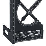 Maxbell 3D Multi Angle Measuring Ruler Measurement for Carpenters Office Enthusiasts Black