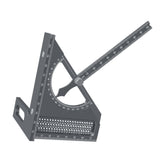 Maxbell 3D Multi Angle Measuring Ruler Measurement for Carpenters Office Enthusiasts Gray