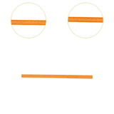 Maxbell Braille School Braille Ruler Sturdy Learning Supplies for Office School Home Orange