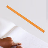 Maxbell Braille School Braille Ruler Sturdy Learning Supplies for Office School Home Orange