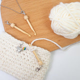 Maxbell Mini Crochet Hook with Cover Lightweight Portable for Thread Sewing Trimming