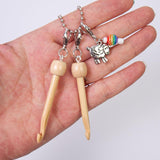 Maxbell Mini Crochet Hook with Cover Lightweight Portable for Thread Sewing Trimming