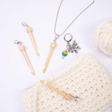 Maxbell Mini Crochet Hook with Cover Lightweight Portable for Thread Sewing Trimming