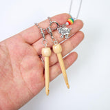 Maxbell Mini Crochet Hook with Cover Lightweight Portable for Thread Sewing Trimming