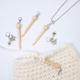 Maxbell Mini Crochet Hook with Cover Lightweight Portable for Thread Sewing Trimming