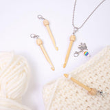 Maxbell Mini Crochet Hook with Cover Lightweight Portable for Thread Sewing Trimming