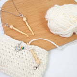 Maxbell Mini Crochet Hook with Cover Lightweight Portable for Thread Sewing Trimming