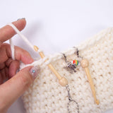 Maxbell Mini Crochet Hook with Cover Lightweight Portable for Thread Sewing Trimming