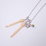 Maxbell Mini Crochet Hook with Cover Lightweight Portable for Thread Sewing Trimming