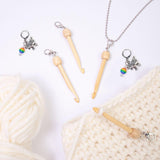 Maxbell Mini Crochet Hook with Cover Lightweight Portable for Thread Sewing Trimming