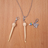 Maxbell Mini Crochet Hook with Cover Lightweight Portable for Thread Sewing Trimming