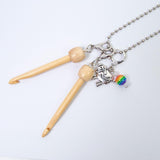 Maxbell Mini Crochet Hook with Cover Lightweight Portable for Thread Sewing Trimming